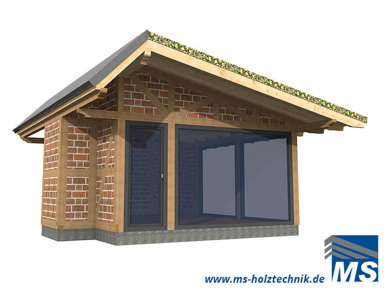 Gartenhaus Bausatz für Selbstaufbau oder Montage durch MSHolztechnik